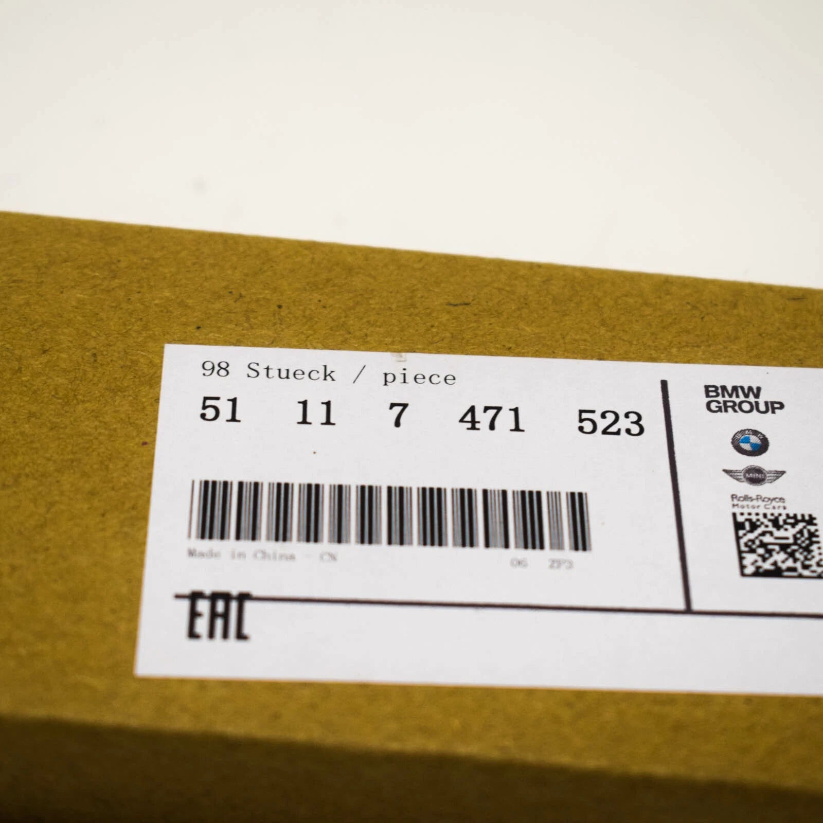 NEW BMW 3 G20 FRONT BUMPER LOWER LEFT MOULDING TRIM 51117471523 ORIGINAL