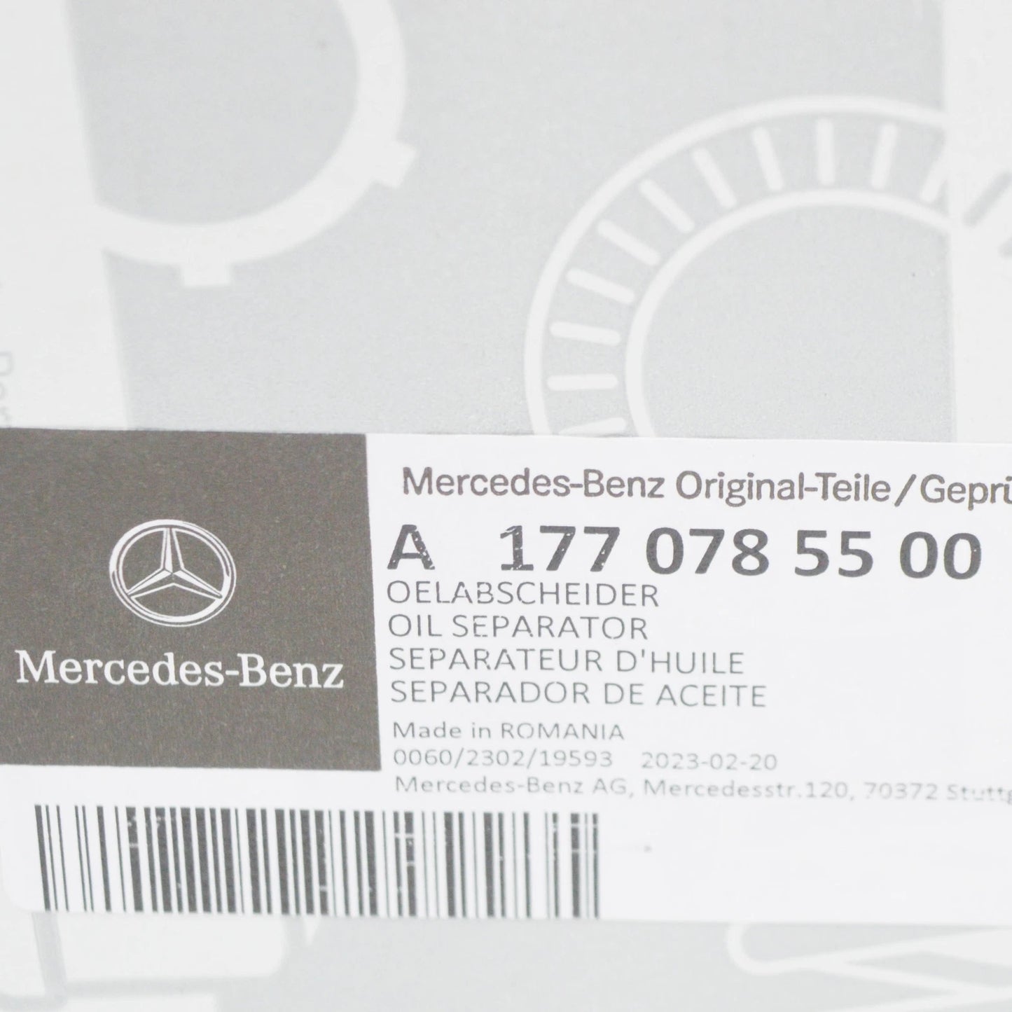 NEW MERCEDES-BENZ A W177 OIL SEPARATOR RIGHT A1770785500 2018 ORIGINAL