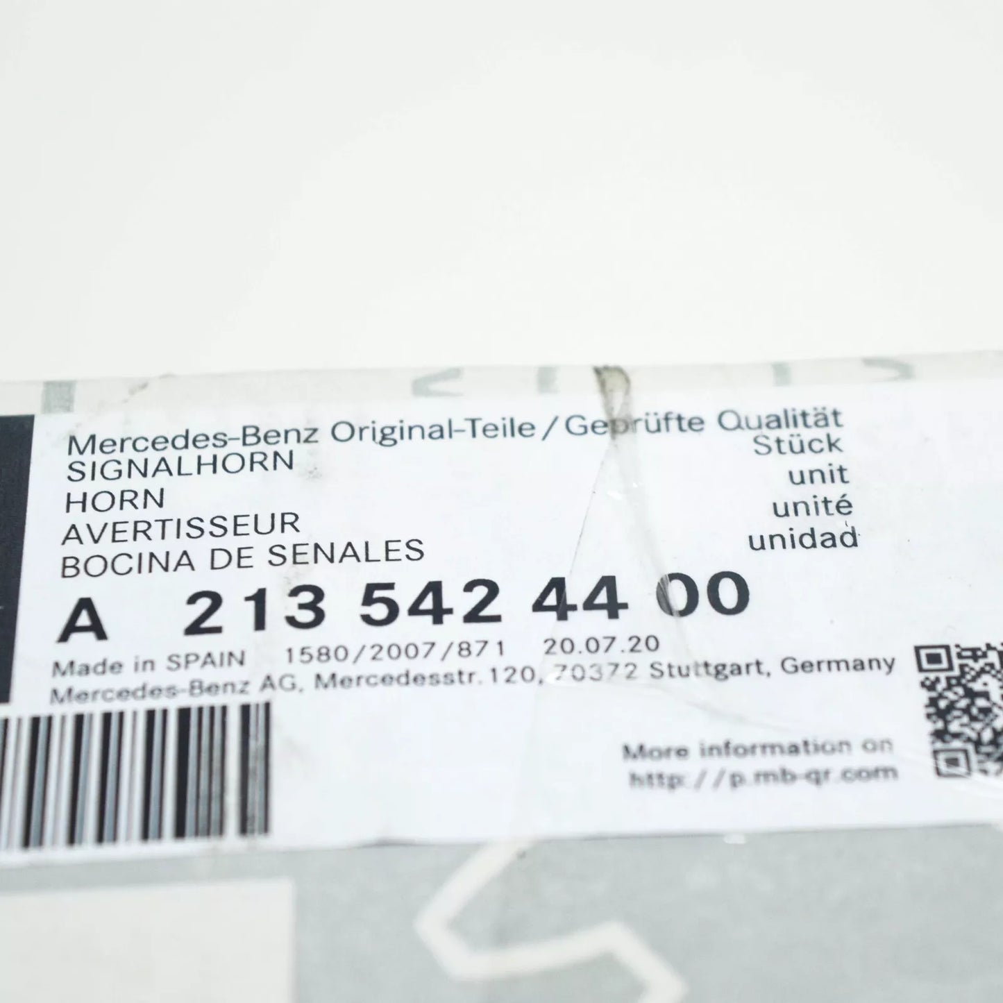 NEW MERCEDES BENZ E W213 FRONT LEFT HORN SIGNAL A2135424400