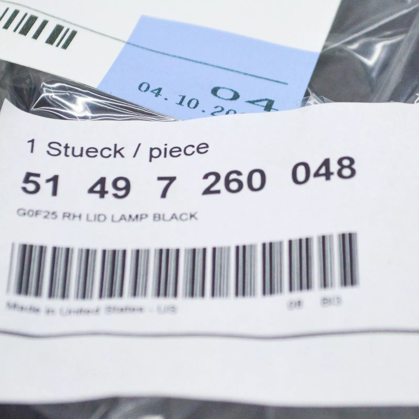 NEW BMW X3 F25 REAR RIGHT TRUNK LID PANEL COVER TRIM 51497260048 7260048