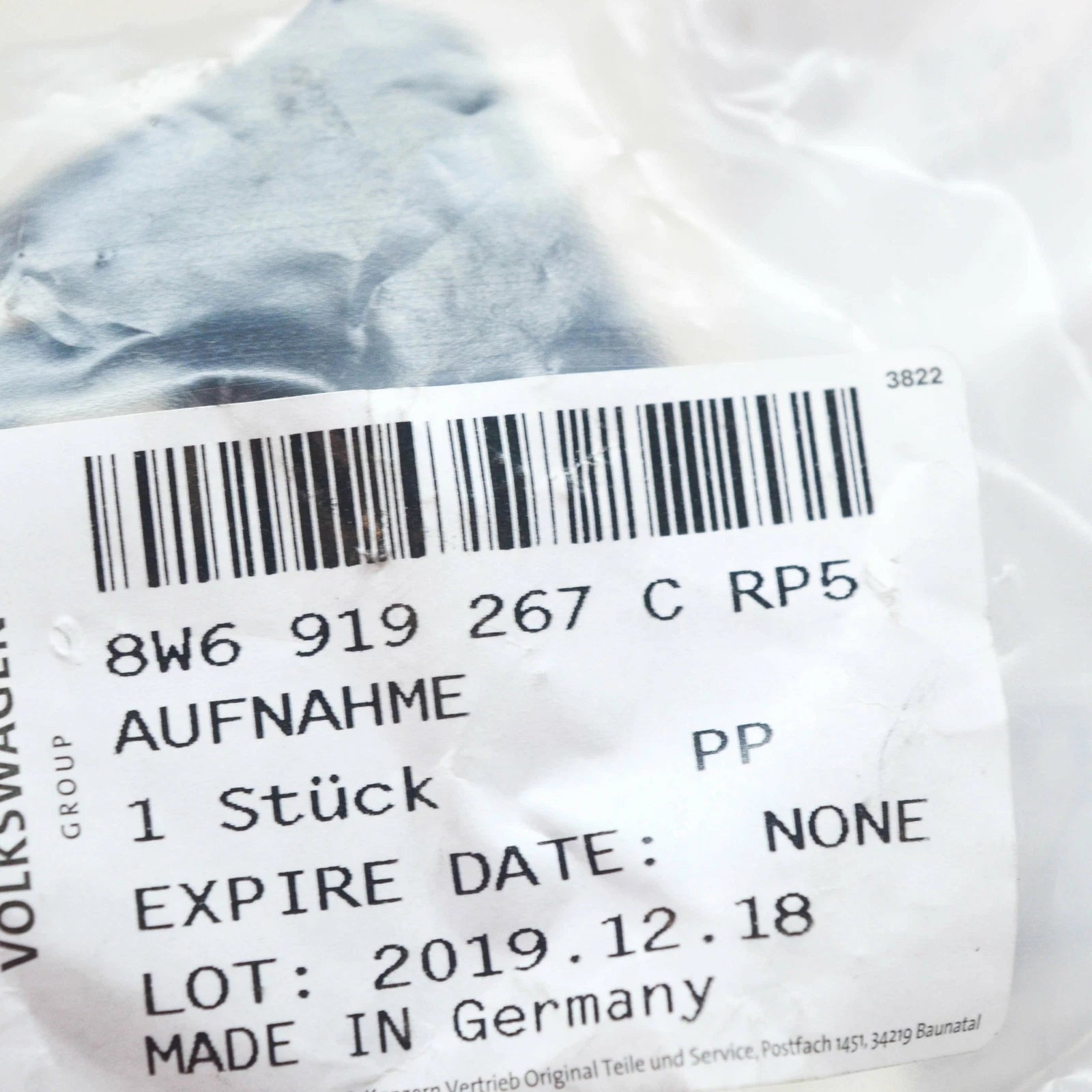 NEW AUDI S5 8W6 CABRIO FRONT PDC DISTANCE SENSOR BRACKET 8W6919267CRP5 ORIGINAL