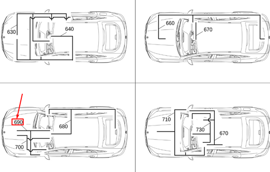 new ercedes-benz gle w167 gps antenna wiring harness lhd a1675409007 original