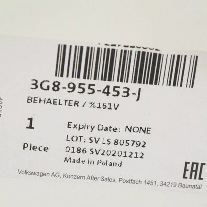 NEW VOLKSWAGEN ARTEON 3H7 WINDSHIELD WASHER RESERVOIR TANK 3G8955453J ORIGINAL