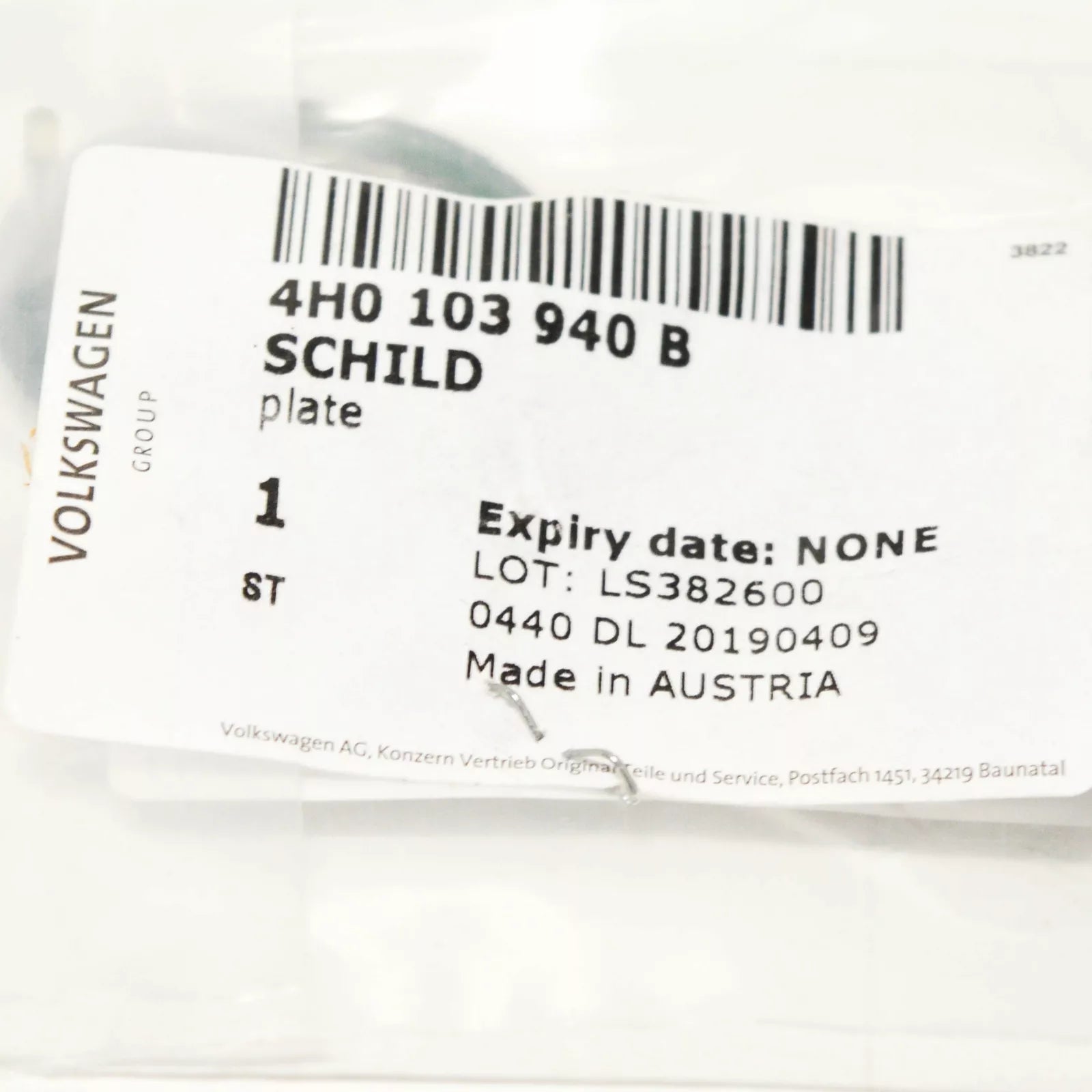 NEW AUDI Q5 8R ENGINE COVER RING EMBLEM 4H0103940B