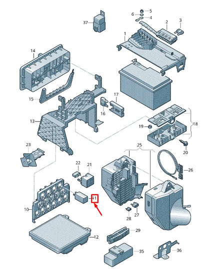 NEW AUDI A4 AVANT B6 COOLANT PUMP RELAY 1J0959485A ORIGINAL