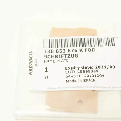 NEW VW SCIROCCO MK3 REAR TAILGATE TRUNK LID EMBLEM 1K8853675K FOD ORIGINAL