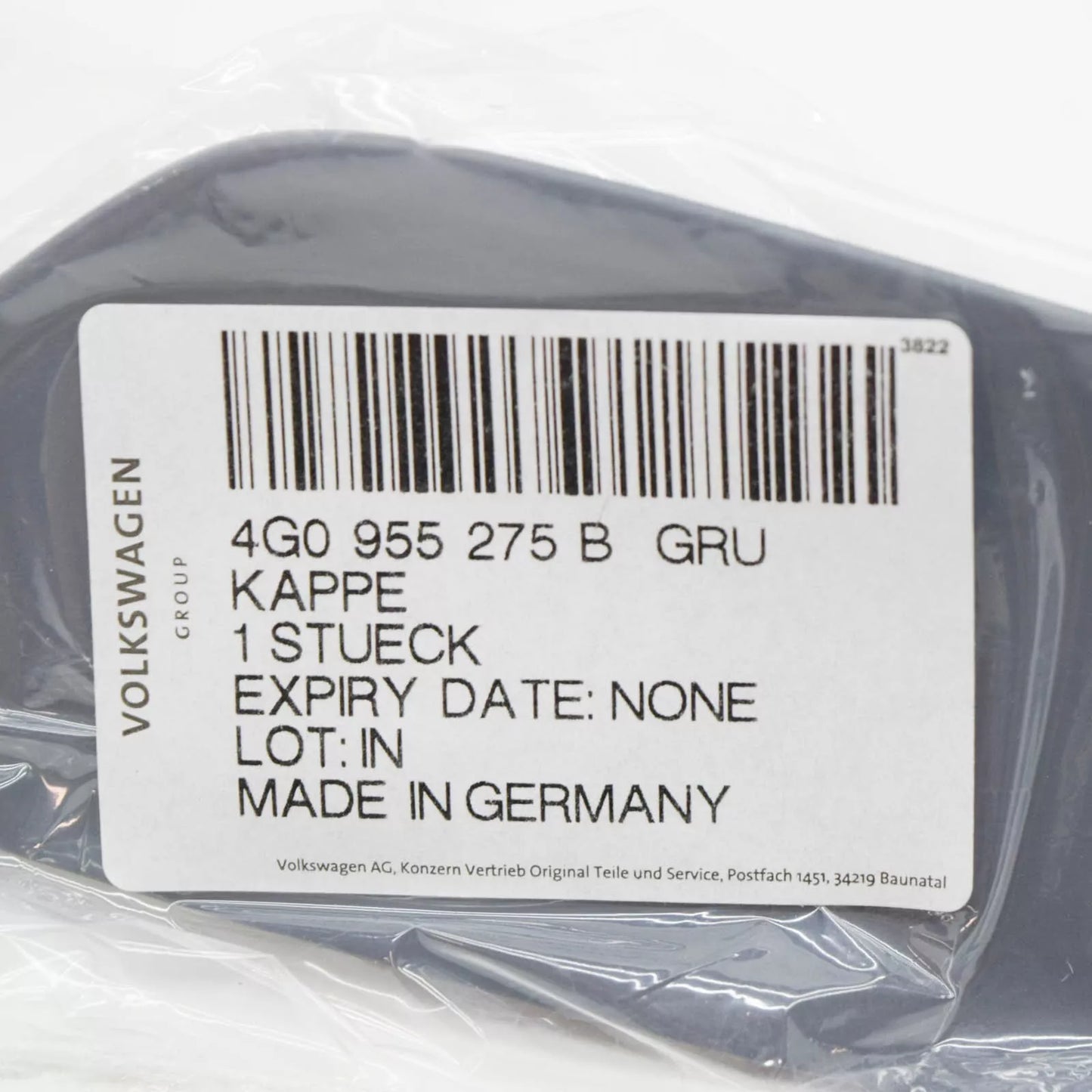 NEW AUDI S6 C7 LEFT HEADLIGHT WASHER COVER 4G0955275BGRU ORIGINAL