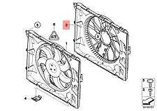 NEW BMW E82 E88 E90 E90N E92 E92N E93 RADIATOR FAN SHROUD 7557814 17117557814