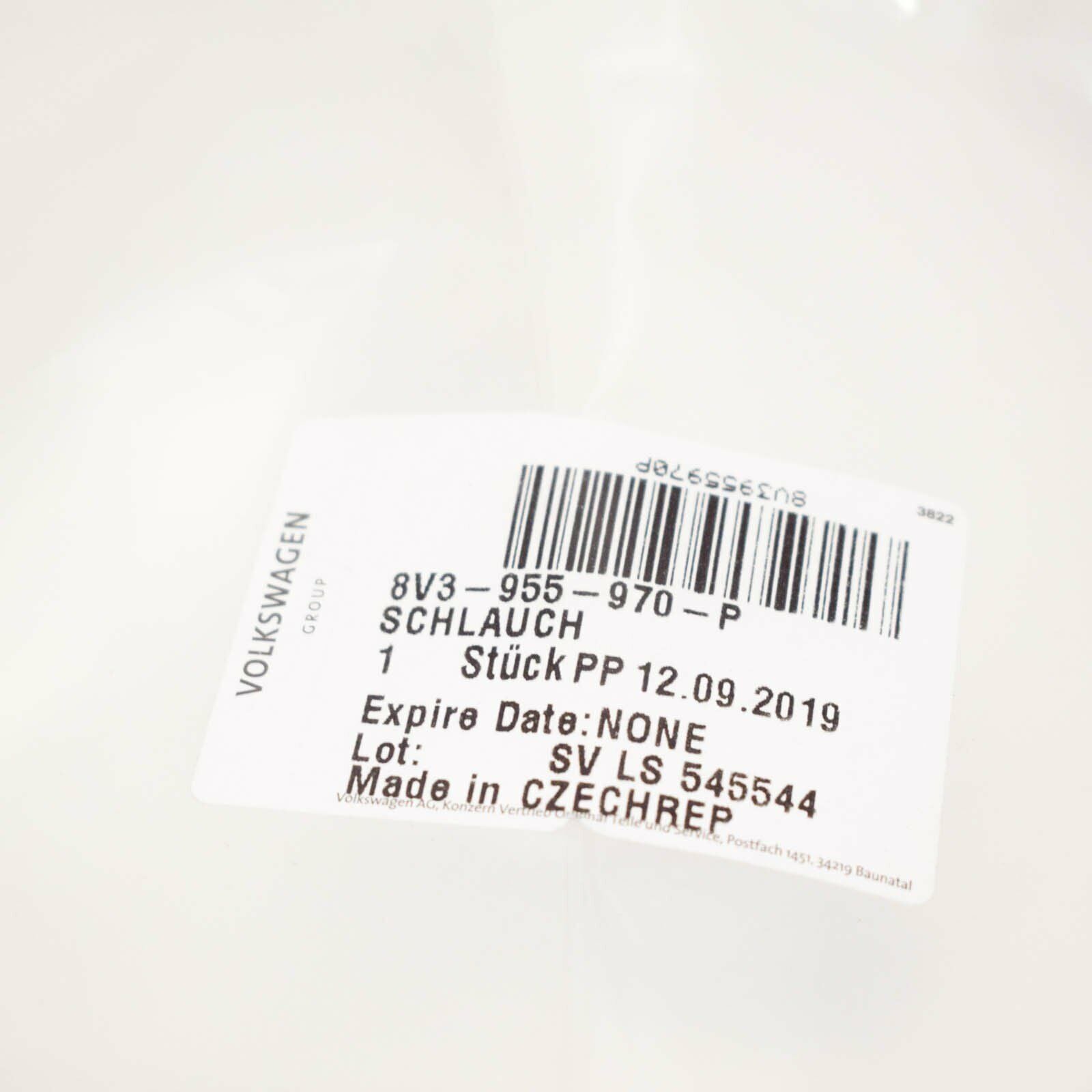 NEW AUDI A3 8V HEADLIGHT WASHER HOSE 8V3955970P ORIGINAL