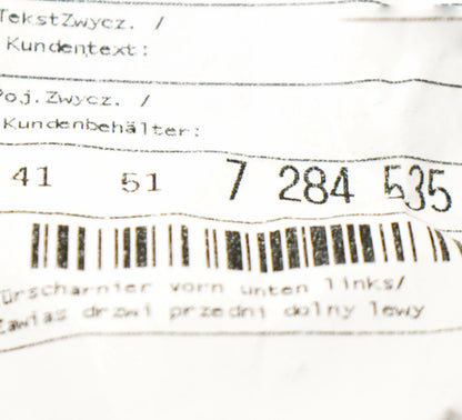 NEW BMW 1 F20 FRONT LOWER LEFT DOOR HINGE 41517284535 7284535 ORIGINAL