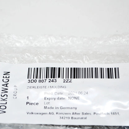 NEW VOLKSWAGEN PHAETON 3D FRONT LEFT BUMPER CHROME MOLDING 3D08072432ZZ ORIGINAL