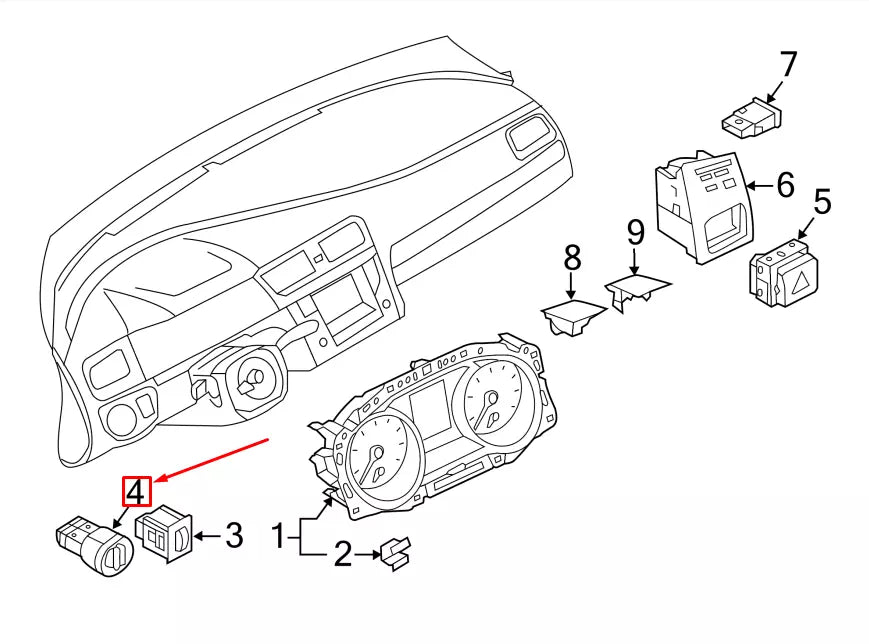 NEW VW GOLF VII 5G MK7 AUTOMATIC HEADLIGHT SWITCH 5GM941431BWZU ORIGINAL