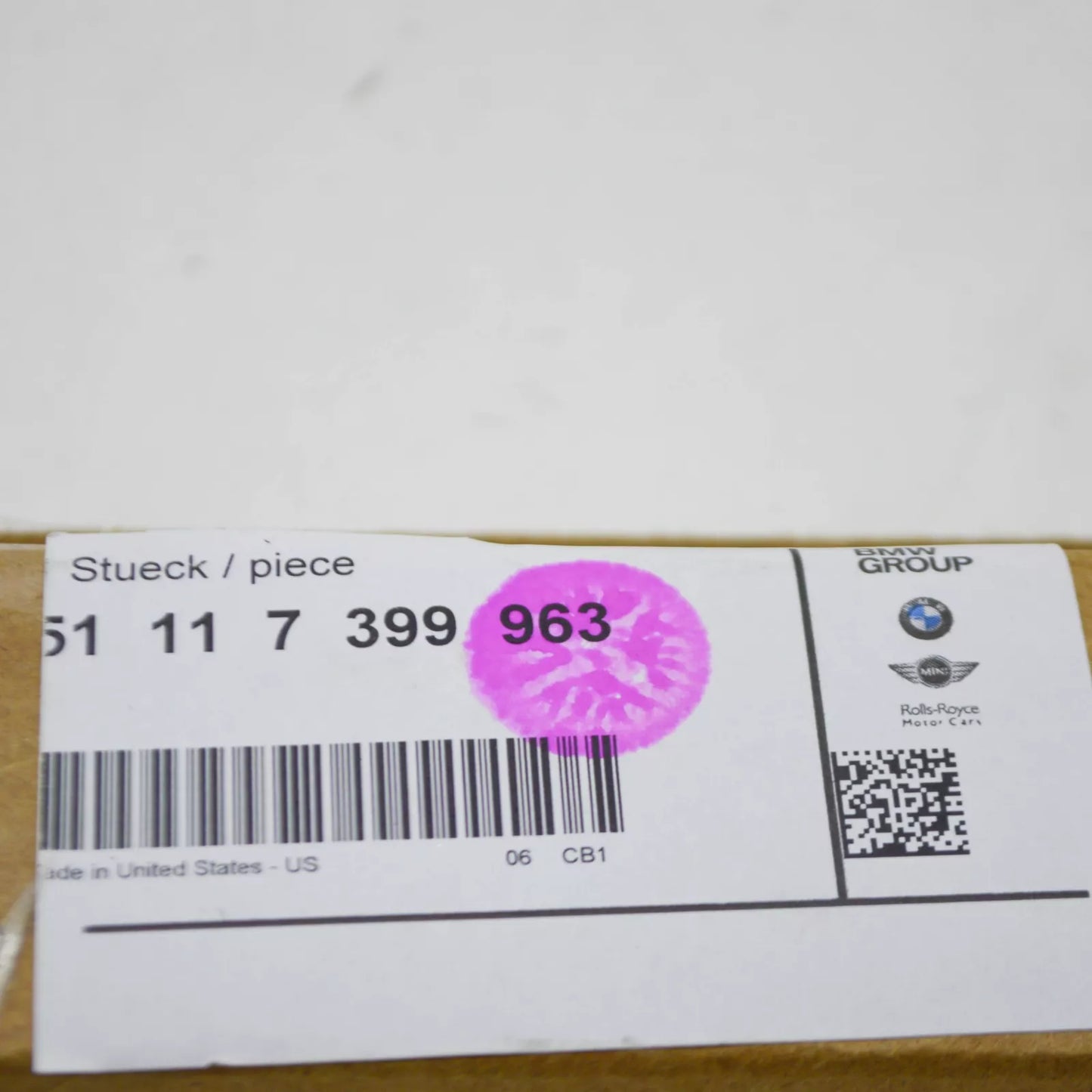 NEW BMW X3 G01 FRONT TRAVERSE REAR STRUT BRACE 51117399963 ORIGINAL