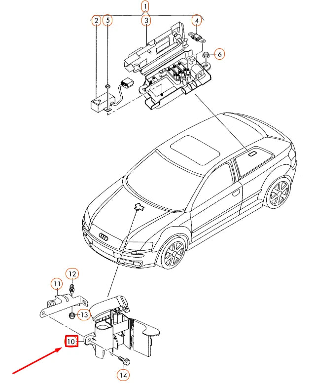 NEW AUDI A3 8P POTENTIAL DISTRIBUTOR JUNCTION BOX/ JUMP POINT 1K0937517