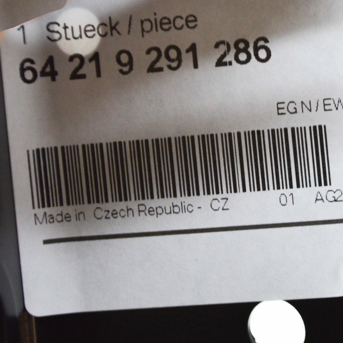 new bmw i3 i01 engine expansion tank bracket 64219291286 original