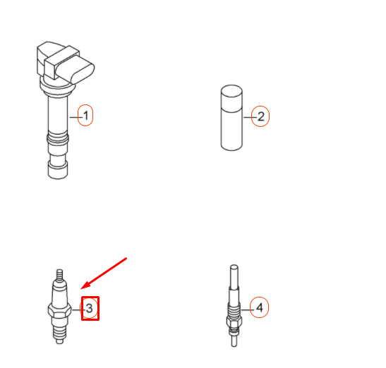 new volkswagen eos spark plug 'longlife' 101905620 original