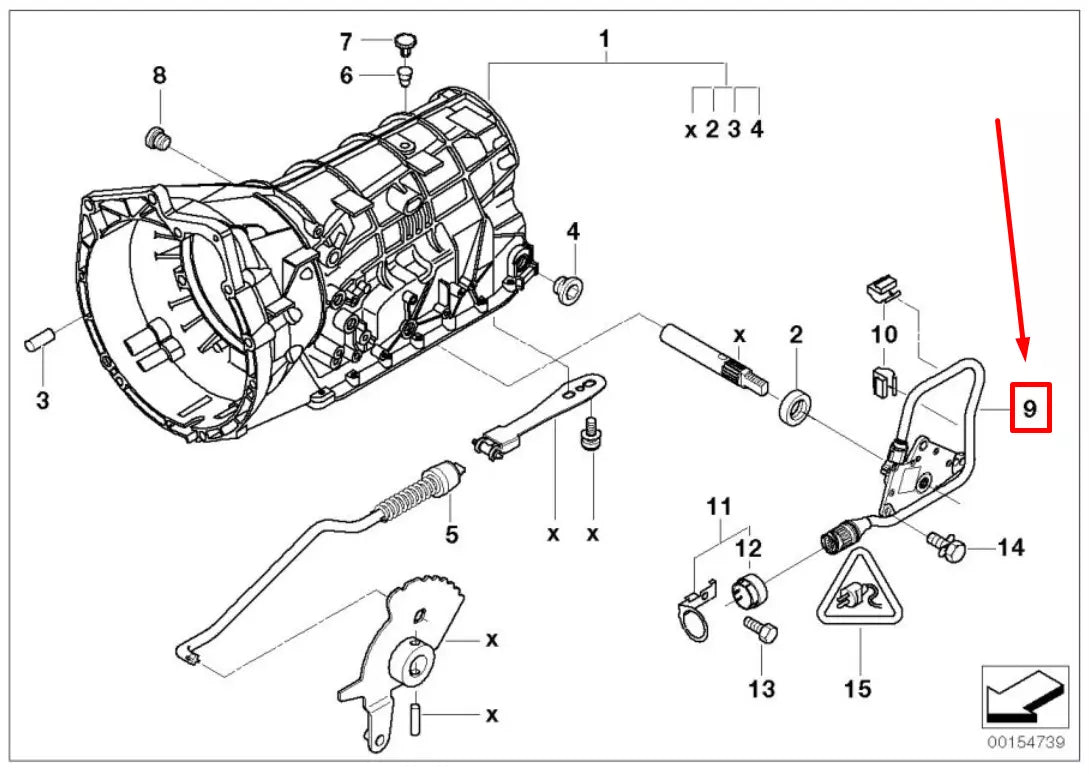 NEW BMW 5 E39 NEUTRAL SAFETY POSITION SWITCH 7507818 24107507818 ORIGINAL