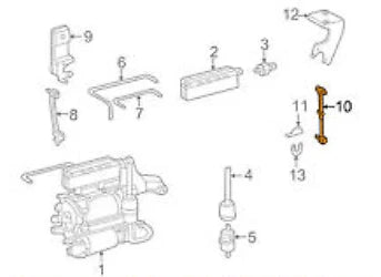 NEW MB S-CLASS W220 HEADLIGHT RANGE ADJUSTMENT LINK ROD A2203200032