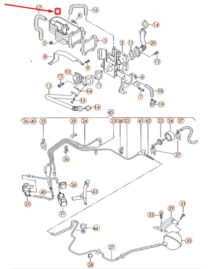 NEW AUDI A4 B7 EXHAUST RECUPERATION COOLER 059131511 ORIGINAL