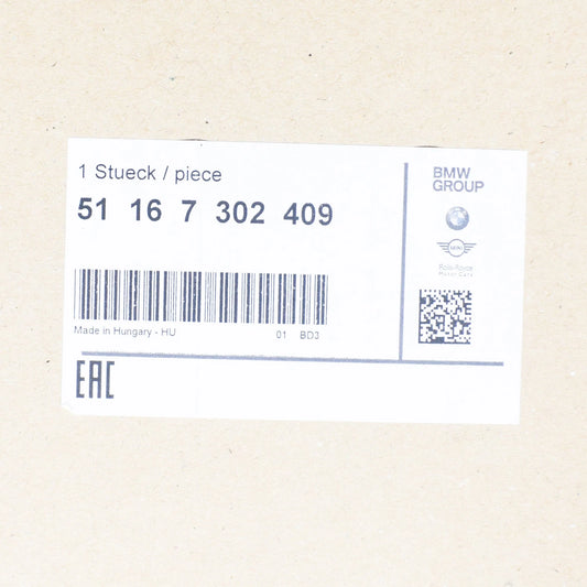 NEW BMW 1 F20 FRONT LEFT DOOR MIRROR SUPPORT RING COVER 51167302409 ORIGINAL