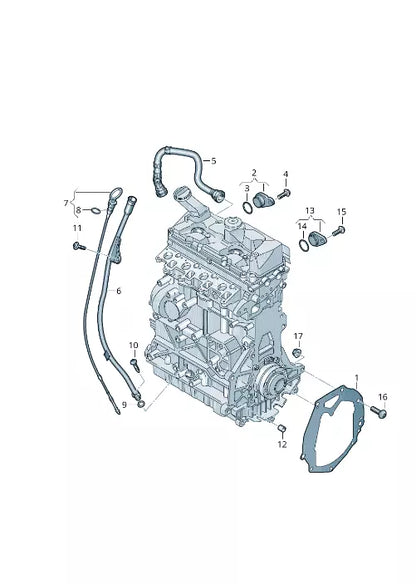 NEW VW CRAFTER 30-35 OIL LEVEL DIP STICK 04L115611L ORIGINAL