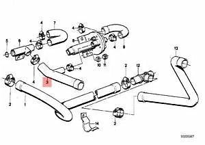 NEW BMW E23 E24 E28 COUPE SEDAN COOLING SYSTEM WATER HOSE 1273055 11631273055