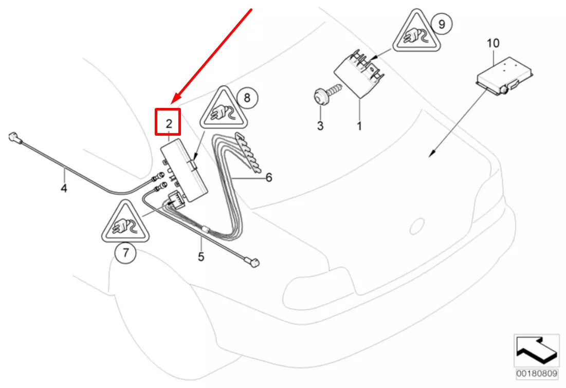 NEW BMW 3 E46 ANTENNA AMPLIFIER 65256906075 6906075 NE W ORIGINAL