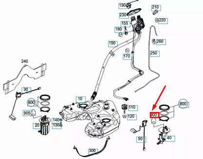 NEW MERCEDES-BENZ ML W166 FUEL SUPPLY CLUTCH HOUSING A0225452526 ORIGINAL