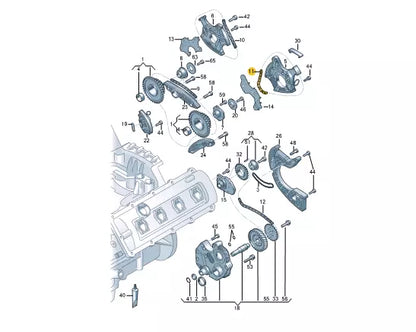 NEW AUDI R8 4S ENGINE LEFT TIMING CHAIN 06E109465BJ