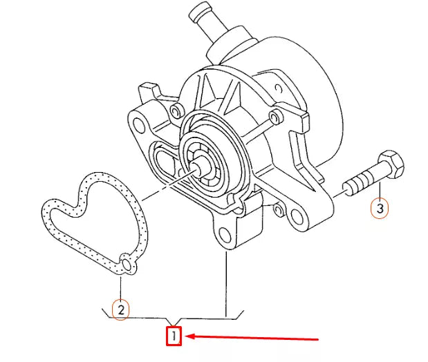 NEW AUDI A3 8L VACUUM PUMP 038145101B ORIGINAL