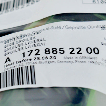 NEW MB SLK R172 AMG FRONT BUMPER RIGHT SIDE SPOILER A1728852200 ORIGINAL