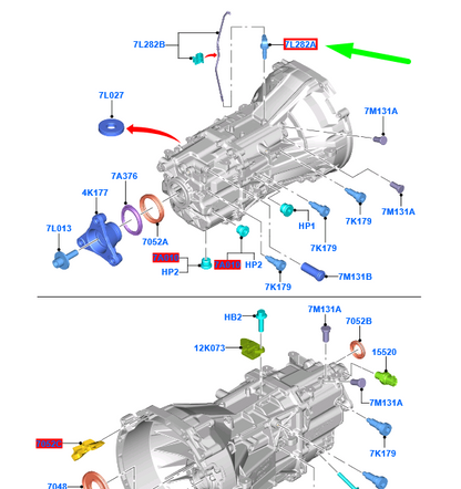 new ford transit mk4 manual transmission vent assy 2035064 gk3r-7l282-aa