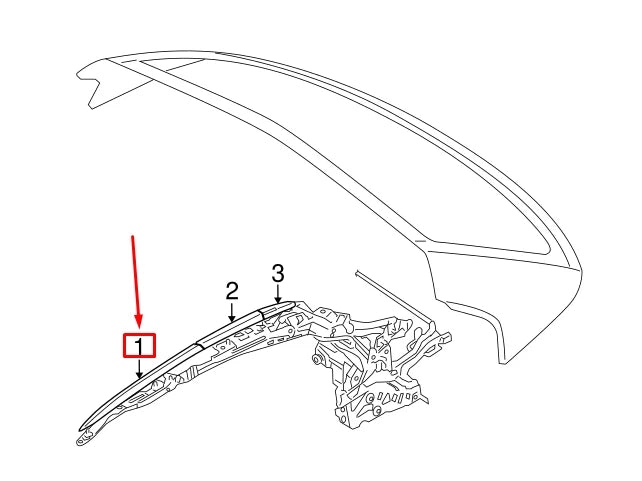 NEW BMW 4 CABRIO F33 ROOF TRIM STRIPS PRIME SET LEFT 54375A19AA4