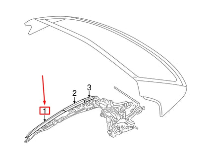 NEW BMW 4 CABRIO F33 ROOF TRIM STRIPS PRIME SET LEFT 54375A19AA4