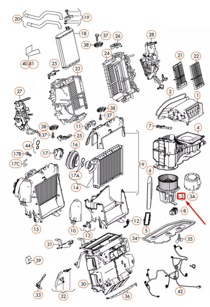 NEW AUDI A4 B8 HEATER BLOWER FAN LHD 8K1820021C ORIGINAL