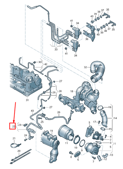 new skoda rapid nh engine vacuum hose 04b129456 original