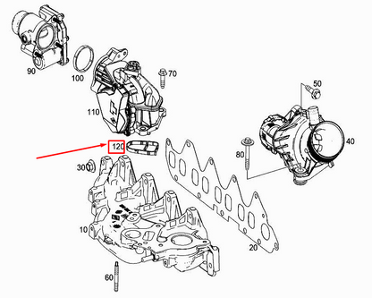NEW MERCEDES-BENZ C W205 INTAKE MANIFOLD GASKET A6260940100 ORIGINAL