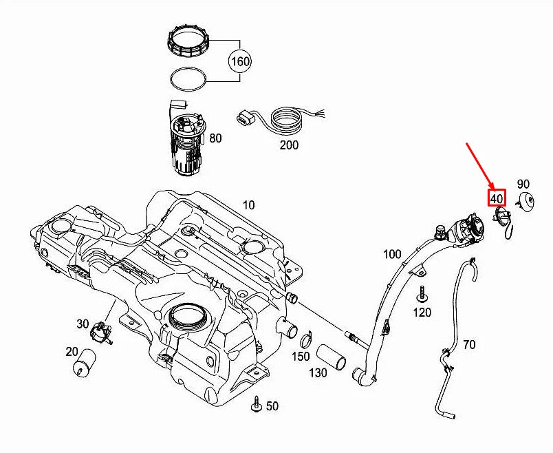 NEW MERCEDES-BENZ CITAN W415 FUEL TANK FILLER CAP A4534700005 ORIGINAL