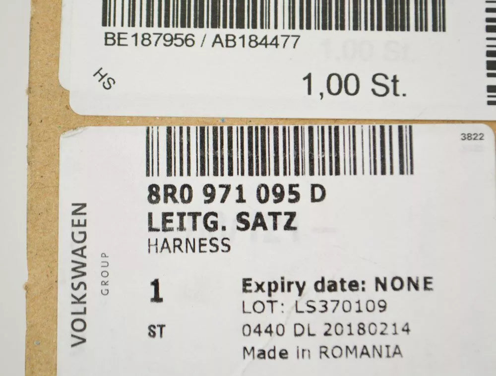 NEW AUDI Q5 8R FRONT BUMPER PDC PARKING WIRING LOOM 8R0971095D ORIGINAL