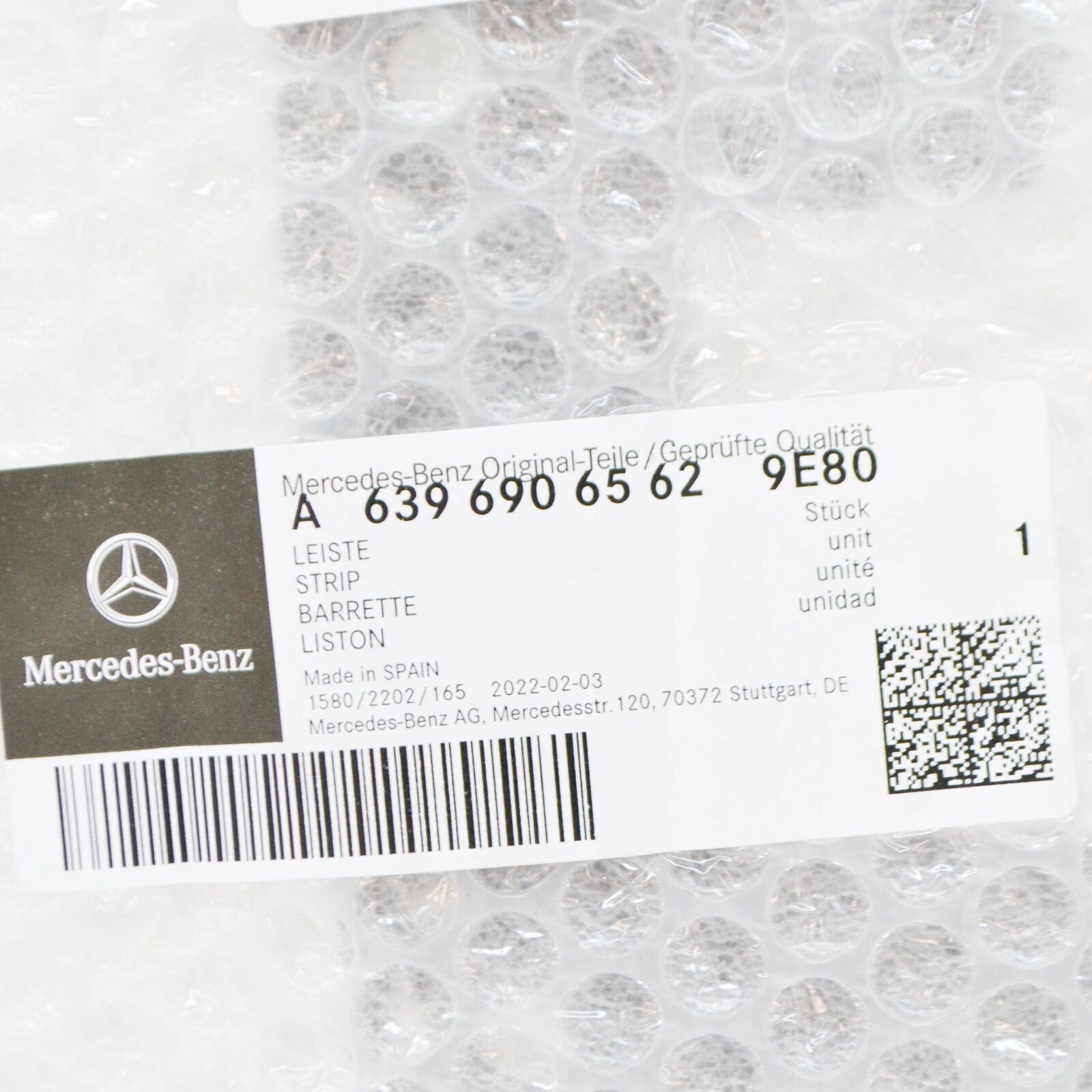 NEW MB VITO W639 ROOF FRONT RIGHT GARNISH MOULDING A63969065629E80 ORIGINAL