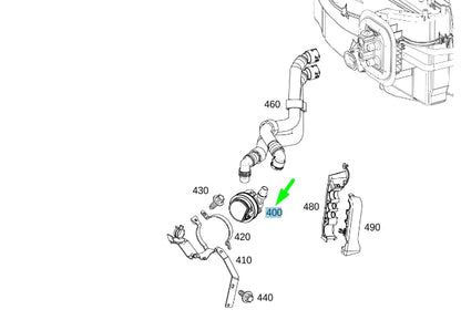 NEW MERCEDES-BENZ GLE W167 AUXILIARY COOLANT PUMP A0005003500 ORIGINAL