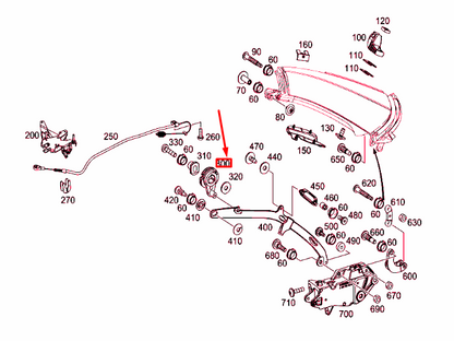 NEW MERCEDES-BENZ SLK R172 HARDTOP LOCK A1727900163 ORIGINAL