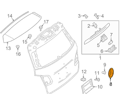 NEW MERCEDES BENZ B W246 REAR TAILGATE BOOT LID EMBLEM BADGE A2468170016
