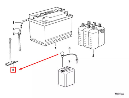 NEW BMW 3 COMPACT E36 BATTERY HOLD DOWN 61218380280 8380280 ORIGINAL
