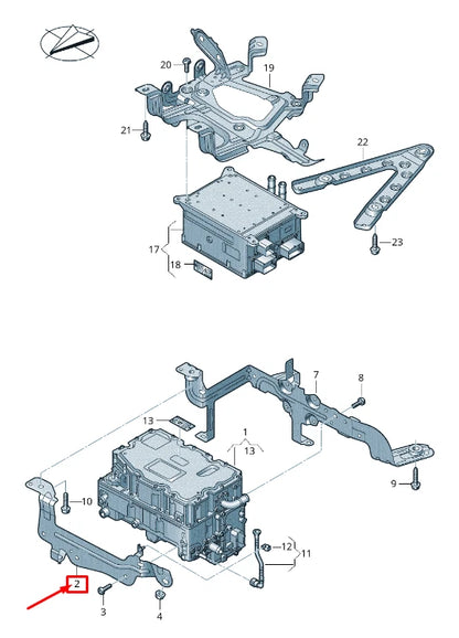 NEW AUDI A8 4N ELECTRIC DRIVE CONTROL ELECTRONICS BRACKET 4N0907347A