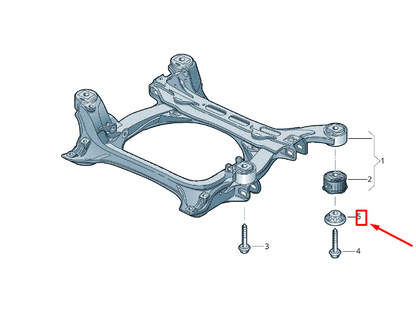 NEW VW TOUAREG 7P MK2 FRONT ASSEMBLY CARRIER WASHER WHT005295A ORIGINAL