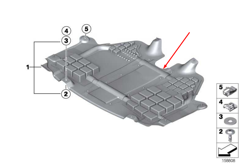 new mini cooper r56 engine undertray shield cover 51757330566 7330566 original