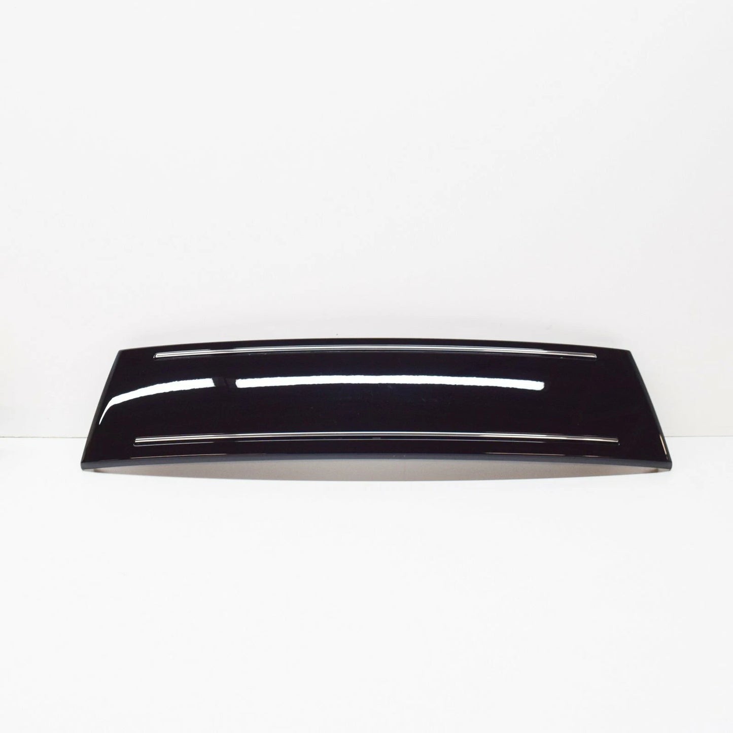 NEW AUDI A8 4E D3 FRONT GLOSSY BLACK PLATE FILLER 4E0807285ALT94