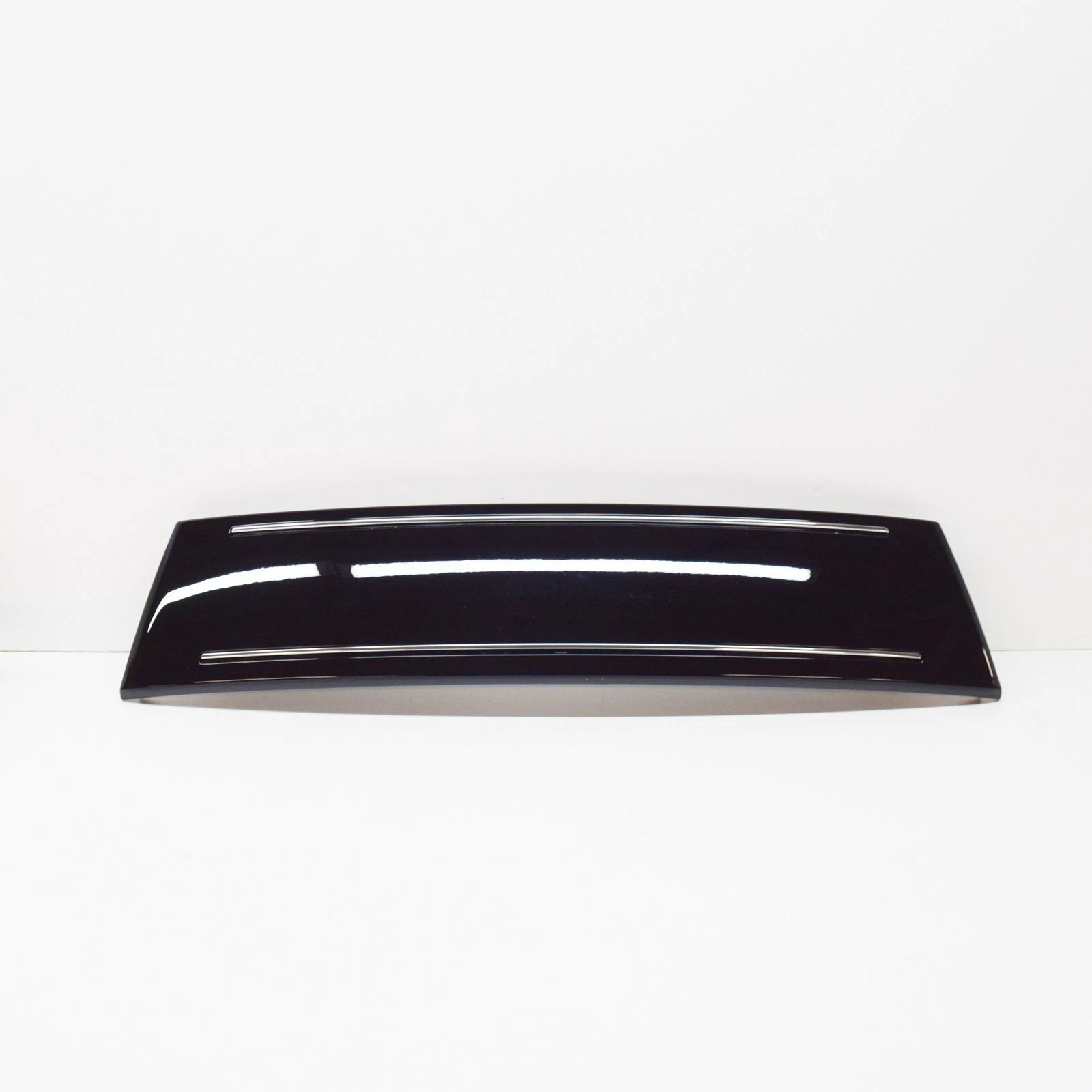 NEW AUDI A8 4E D3 FRONT GLOSSY BLACK PLATE FILLER 4E0807285ALT94