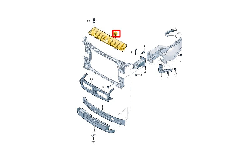 NEW AUDI RS5 F5A SLAM PANEL FRAME UPPER PLASTIC TRIM 8W6807081D ORIGINAL